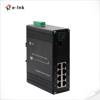 Interruptor Ethernet Industrial de 8 portas 10/100Base-TX + 1 porta 100BASE-FX