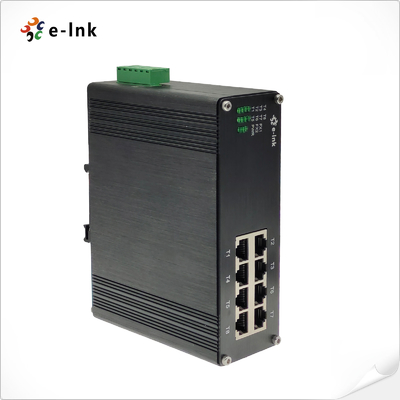 Interruptor Ethernet Industrial de 8 portas 10/100BASE-T (PoE+) não gerenciado
