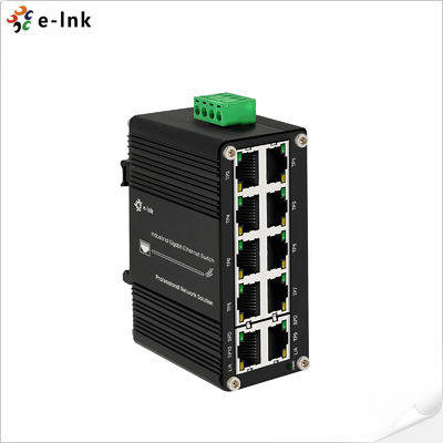 Mini Switch Ethernet Compact Industrial 10-Port 10/100/1000T Suporta Controle de Fluxo 802.3x