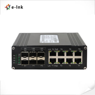 Interruptor Ethernet SFP industrial de 8 portas 10/100/1000T + 6 portas 1000X