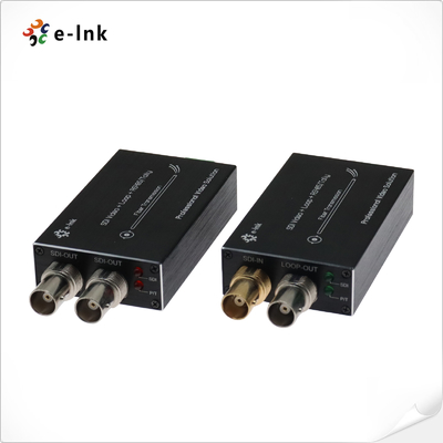 Mini-tipo HD-SDI para conversor de fibra com Tally & Reverse RS485