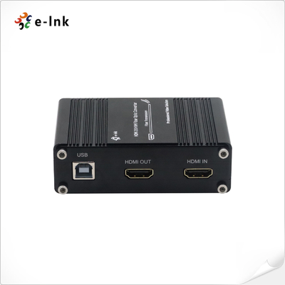 Mini 4K/60Hz HDMI 2.0 KVM USB sobre Extensor de Fibra Óptica