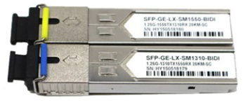 1.25Gbps Transceptor bidirecional SFP, 60km alcance 1490nm TX / 1550nm RX