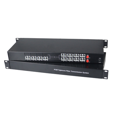 Multiplexador de Telefone sobre Fibra Óptica POTS de 24 Canais (FXO/FXS)