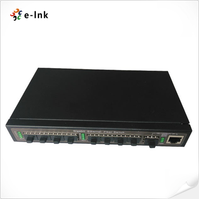 Switch de fibra uplink com 8 portas SFP de 1000M + 1 porta SFP/TP (Combo) de 1000M