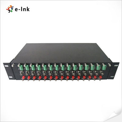 16 Slots Rack de conversão de vídeo Compatível com a operação simultânea de conversores de vídeo do tipo cartão 1Ch ou 2Ch