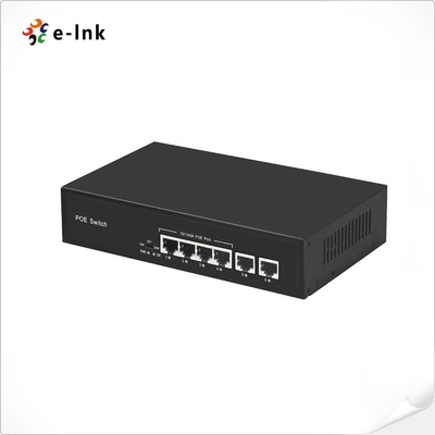 Switch Ethernet PoE de 4 portas 10/100BASE-T e 2 portas 100BASE-T Uplink