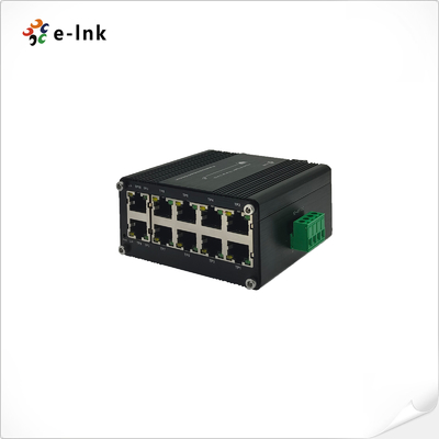 Mini Industrial 10-Port 10/100/1000M Gigabit Ethernet Switch Compacto DIN Rail