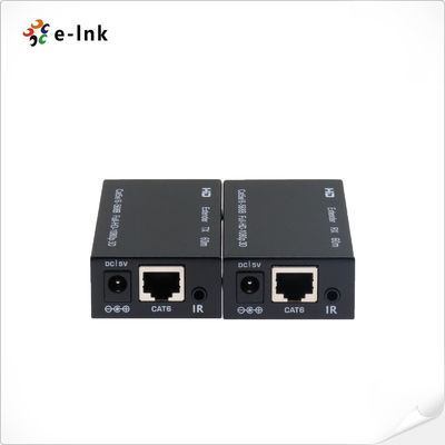 Extensor HDMI via CAT5e/6 60M com IR suporta transmissão infravermelha bidirecional