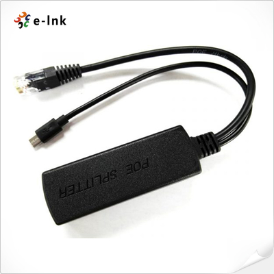 Gigabit 5V 2A PoE Splitter com Micro USB Port Compatível com IEEE 802.3af