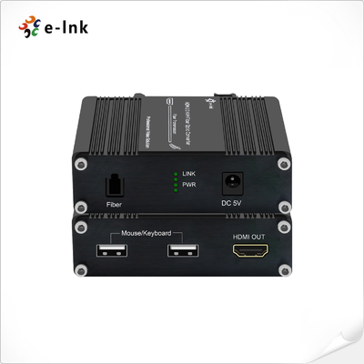 Mini 4K/60Hz HDMI 2.0 KVM USB sobre OM4 Extensor de Fibra Óptica Transmissor de Vídeo