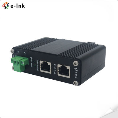 12~48V DC Power Input Industrial Gigabit PoE+ Injector with Extensive LED indicators for PoE diagnostics