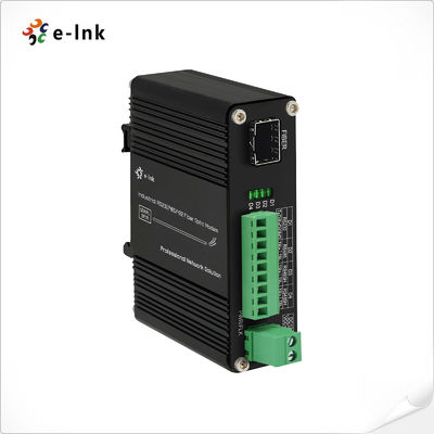 RS232 RS485 RS422 Modem de Fibra Óptica Convertidor 2Mbps 80km DMX512 DIN Rail