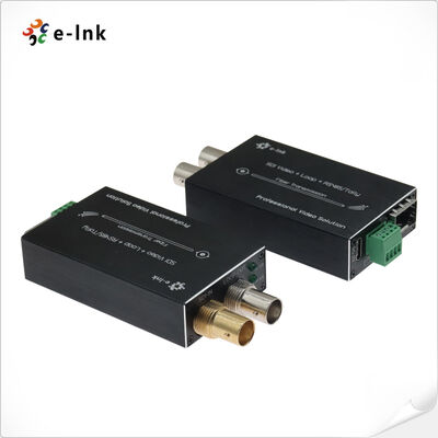 Mini 3G-SDI Fiber Converter com Tally RS485 80km Opção CWDM