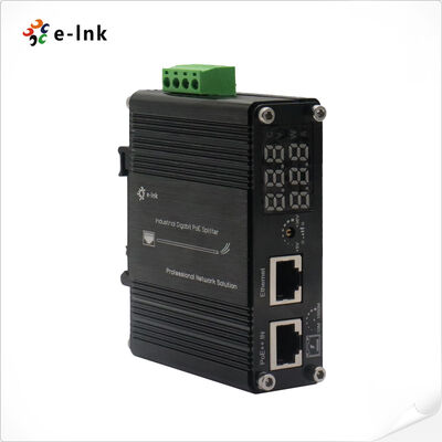 quality Divisor PoE++ Gigabit Industrial 802.3bt com Display LED e Tensão de Saída Ajustável de 5V a 36V DC factory
