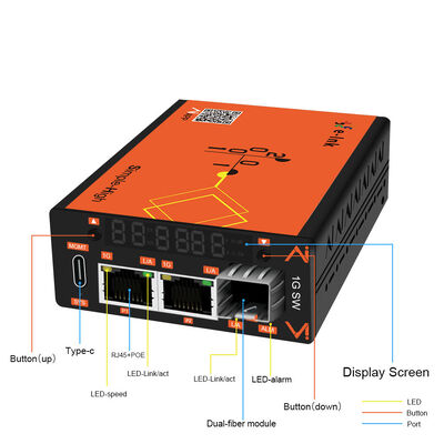 quality APP e Web Gerenciado 2-port 10/100/1000T para 1-port 100/1000X SFP Fiber Media Converter para Rede factory