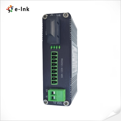 Industrial Serial RS232 / RS485 / RS422 Fibra Óptica Modem SC SM 1310nm, 20km